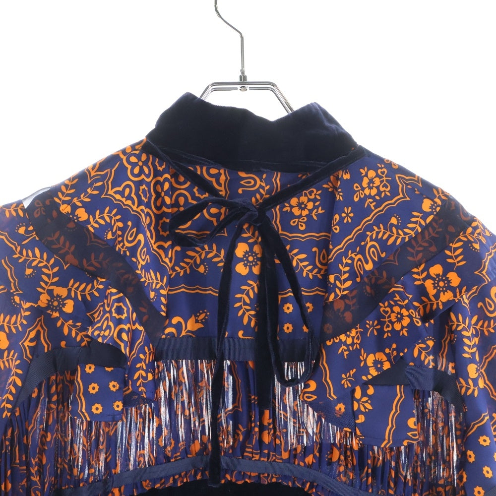 Sacai(サカイ) 18AW ペイズリー 切替 ワンピース ドレス レディース