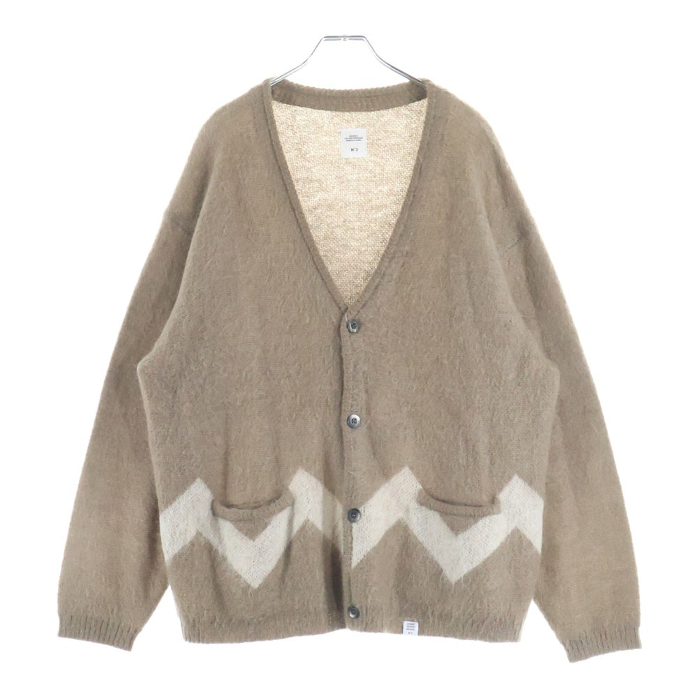 BEDWIN & THE HEARTBREAKERS(ベドウィンアンドザハートブレーカーズ) モヘア ニット カーディガン カーキ