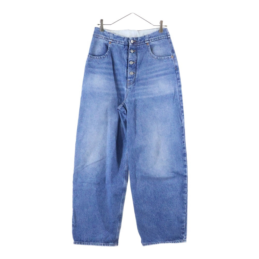 MM6 Maison Margiela(エムエムシックスメゾンマルジェラ) 22SS CARROT SHAPE WASHED DENIM JEANS キャロット シェイプ ウォッシュド デニム ジーンズ パンツ インディゴ S52LA0119 S30589