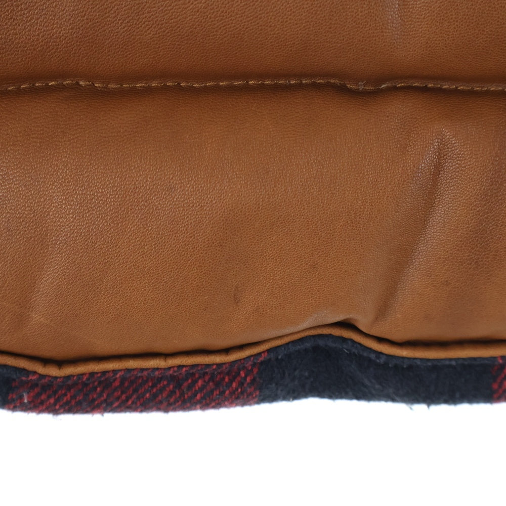 T.M.T(ティーエムティー) ゴートレザー ムートンボアベスト ジャケット ブラウン TJK-F1103