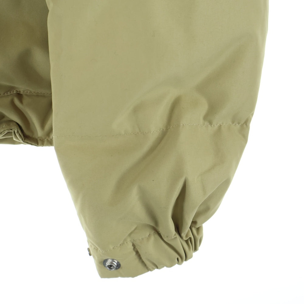 A BATHING APE(アベイシングエイプ) スナップボタン ドローストリング ジップアップ ライトダウンジャケット ベージュ