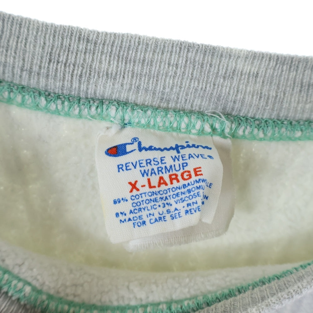 CHAMPION(チャンピオン) 80S VINTAGE REVERSE WEAVE IOWA STATE ヴィンテージ トリコタグ リバースウィーブ カレッジプリント クルーネック スウェット トレーナー グレー