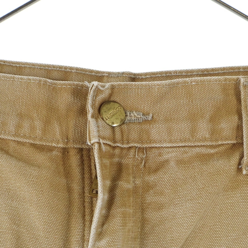 CARHARTT(カーハート) DUCK DOUBLE FRONT LOOSE FIT ルーズフィット ダック地 ダブルニー ペインターワークパンツ ブラウン B01-BRN