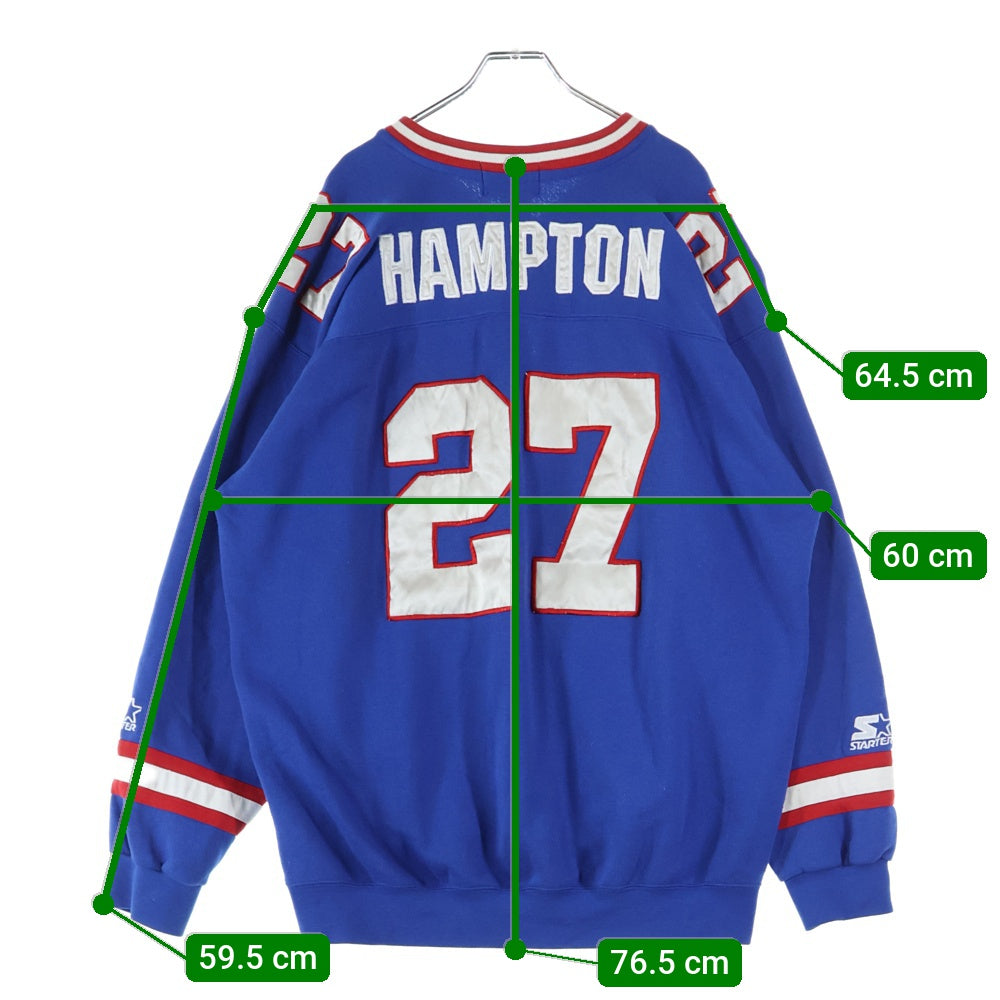 STARTER(スターター) ユニフォーム クルーネックスウェットトレーナー ブルー