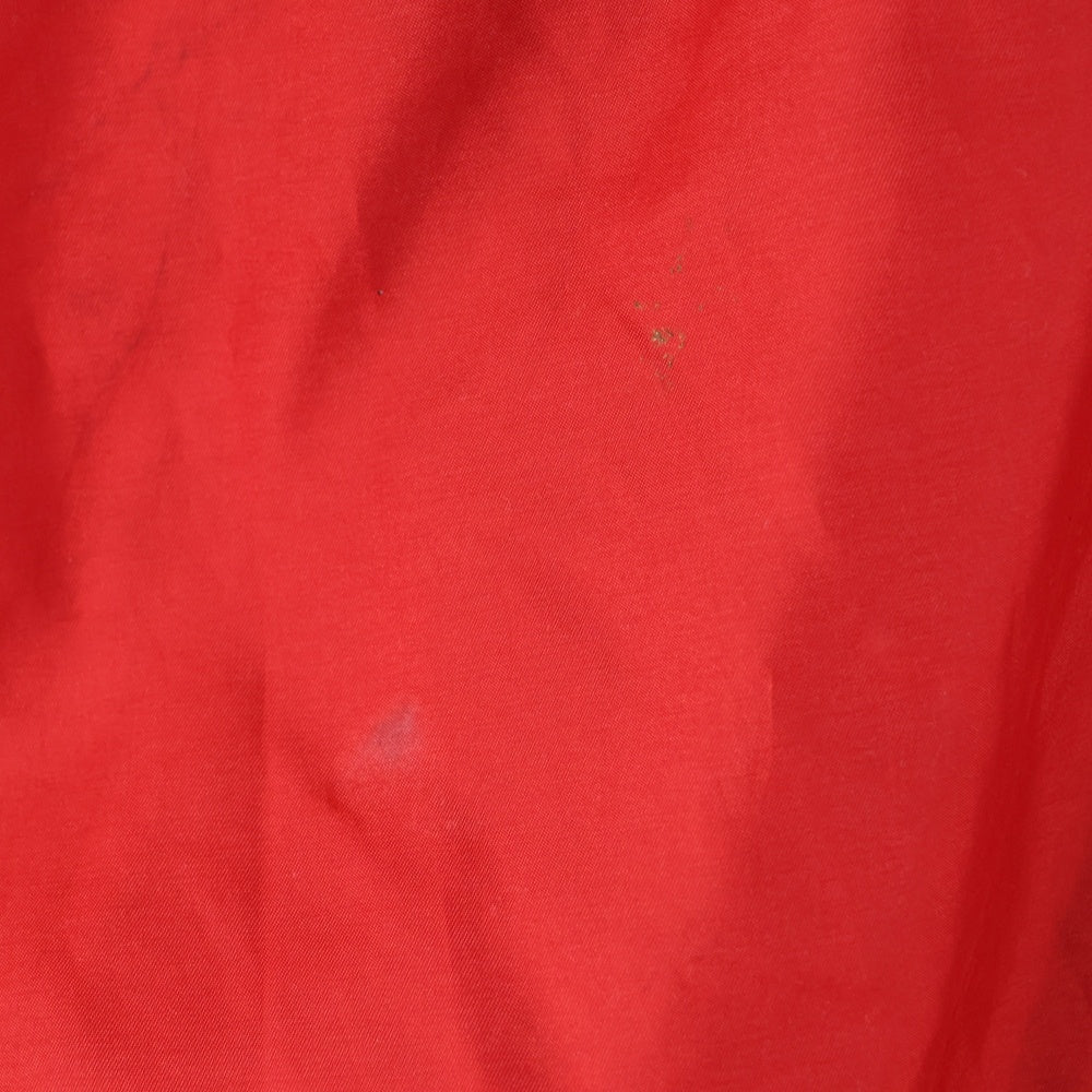 Reebok(リーボック) フロント刺繍 ロングスリーブ フットボールシャツ カットソー レッド