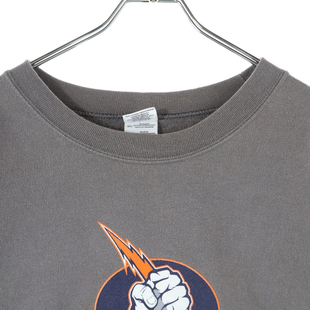 NO BRAND(ノーブランド) TITANS タイタンズ フロントプリント クルーネックスウェットトレーナー グレー