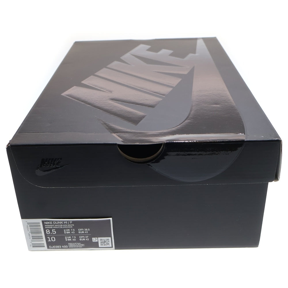 NIKE(ナイキ) ×FRAGMENT DUNK HIGH TOKYO フラグメント ダンク 東京 ハイカットスニーカー ネイビー US8.5/26.5CM DJ0383-400