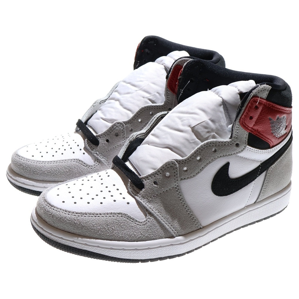 NIKE(ナイキ) AIR JORDAN 1 HIGH OG WHITE/BLACK/LIGHT SMOKE GREY エアジョーダン1 ホワイト/ブラック/ライトスモークグレー ハイカットスニーカー US9/27cm 555088-126
