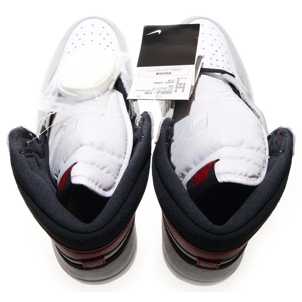 NIKE(ナイキ) AIR JORDAN 1 HIGH OG WHITE/BLACK/LIGHT SMOKE GREY エアジョーダン1 ホワイト/ブラック/ライトスモークグレー ハイカットスニーカー US9/27cm 555088-126