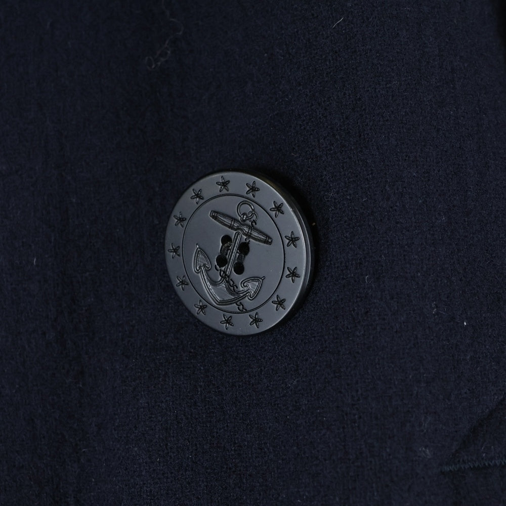 Rags McGREGOR(ラグスマックレガー) ウールピーコート 10ボタン ネイビー 211126602