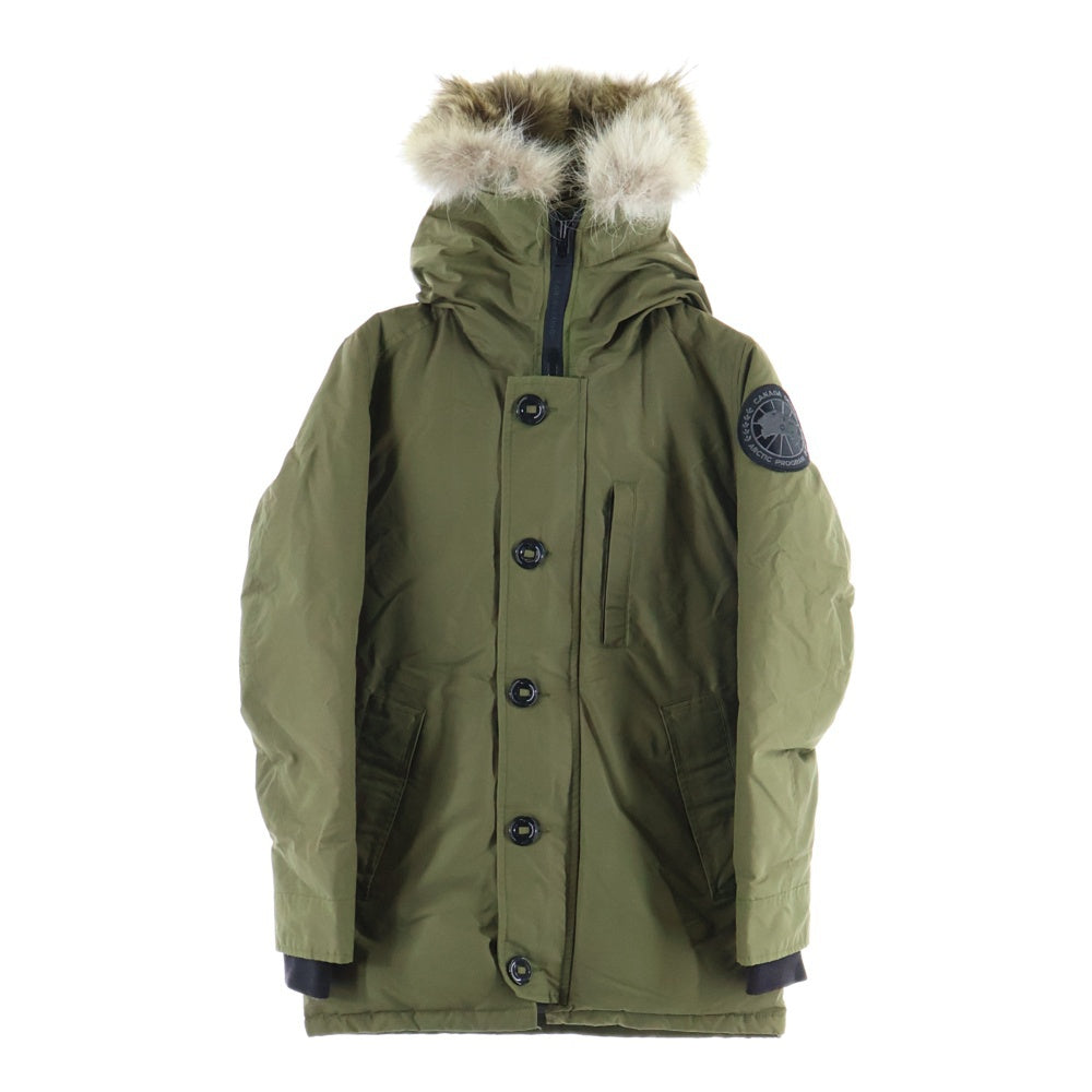 CANADA GOOSE(カナダグース) KINGSTON キングストン ブラックラベル ファーフーデットダウンジャケット カーキ 3455JMB R