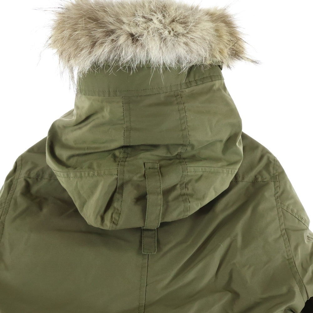 CANADA GOOSE(カナダグース) KINGSTON キングストン ブラックラベル ファーフーデットダウンジャケット カーキ 3455JMB R