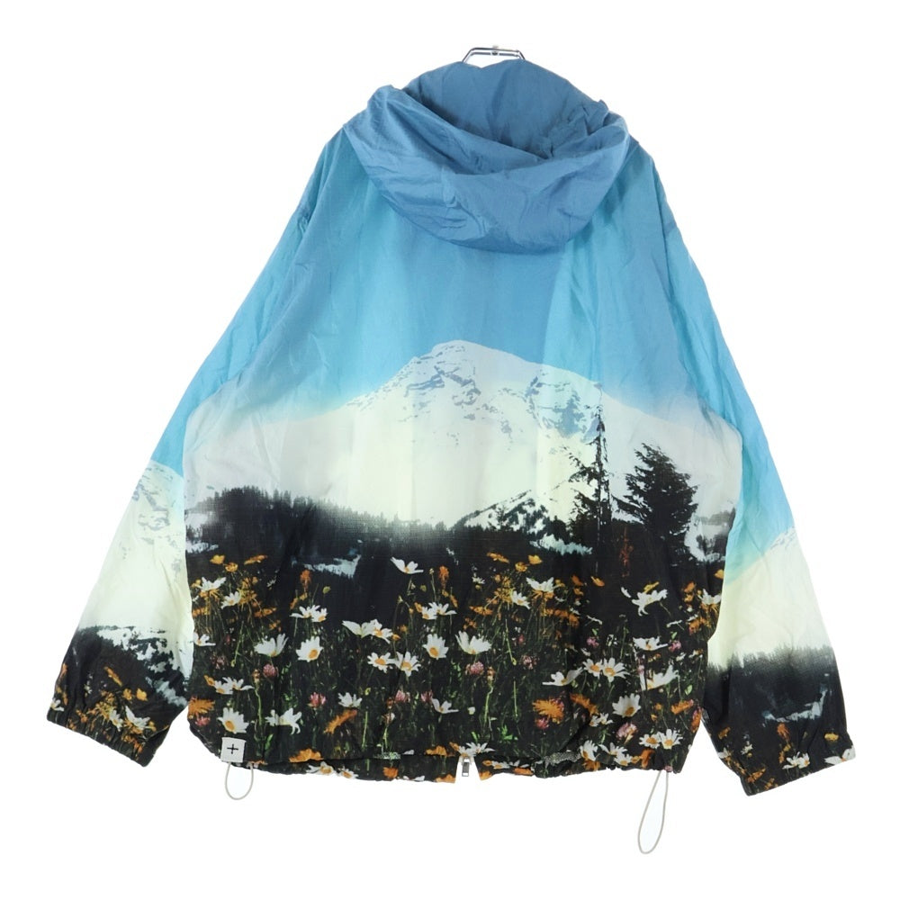 JIL SANDER +(ジルサンダープラス) 23SS 総柄 ナイロンフーデッドジャケット マルチカラー J47BN0115 J70106