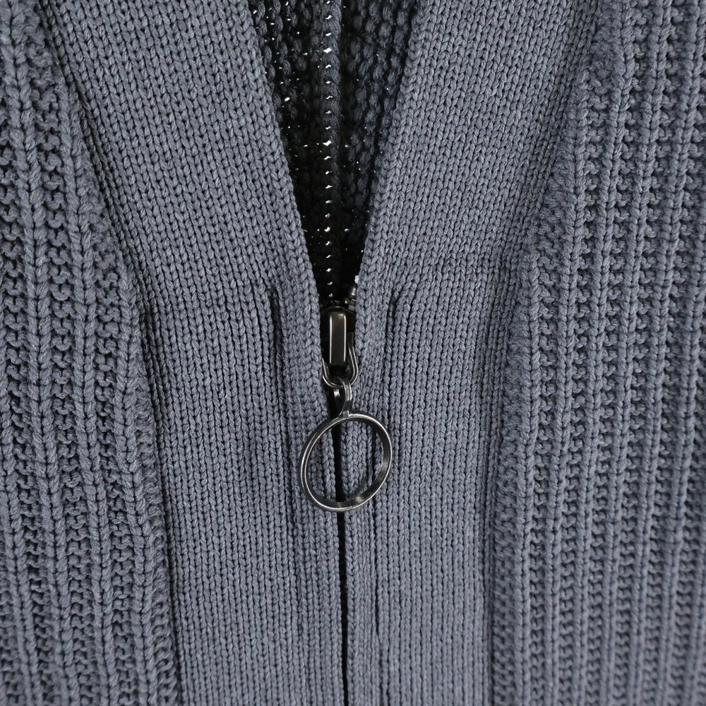 nanamica(ナナミカ) 25SS 5G Zip Cardigan ジップアップ ニット カーディガン グレー S25FJ013