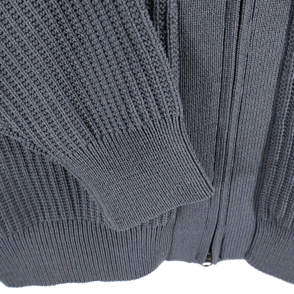 nanamica(ナナミカ) 25SS 5G Zip Cardigan ジップアップ ニット カーディガン グレー S25FJ013