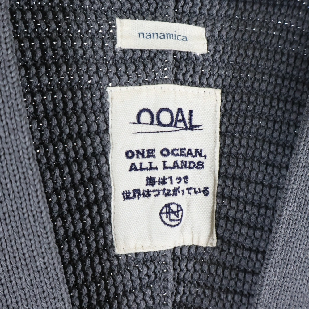 nanamica(ナナミカ) 25SS 5G Zip Cardigan ジップアップ ニット カーディガン グレー S25FJ013