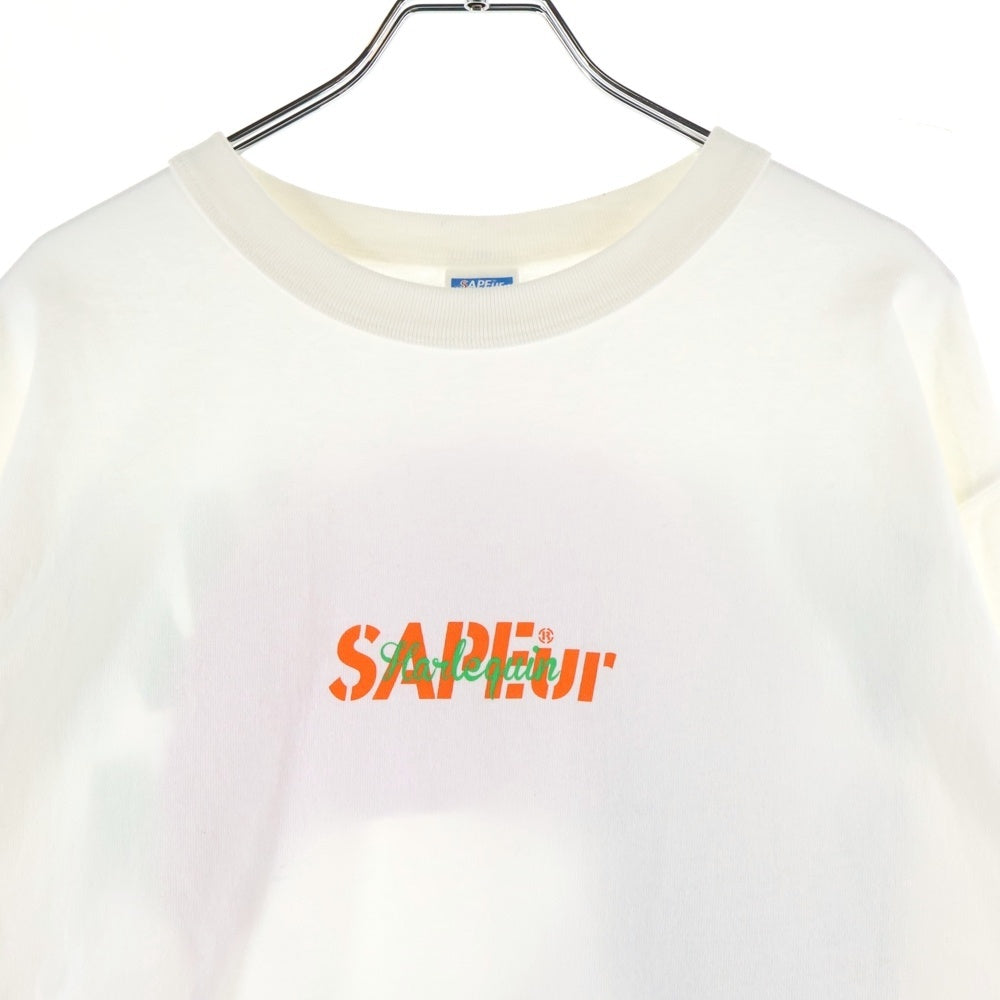 SAPEur(サプール) 両面ロゴデザイン ロッドマン クルーネック