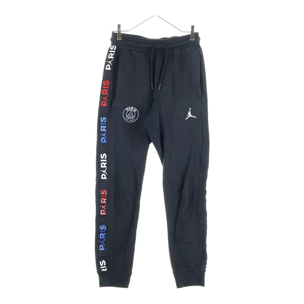 JORDAN BRAND(ジョーダンブランド) ×PARIS SAINT GERMAIN パリサンジェルマン サイドライン イージースウェットジョガーパンツ ブラック BQ8348-011