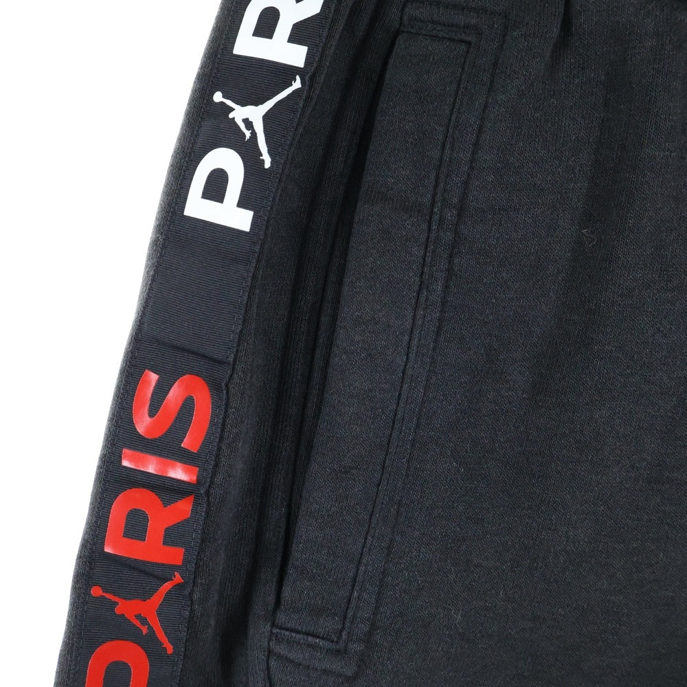JORDAN BRAND(ジョーダンブランド) ×PARIS SAINT GERMAIN パリサンジェルマン サイドライン イージースウェットジョガーパンツ ブラック BQ8348-011