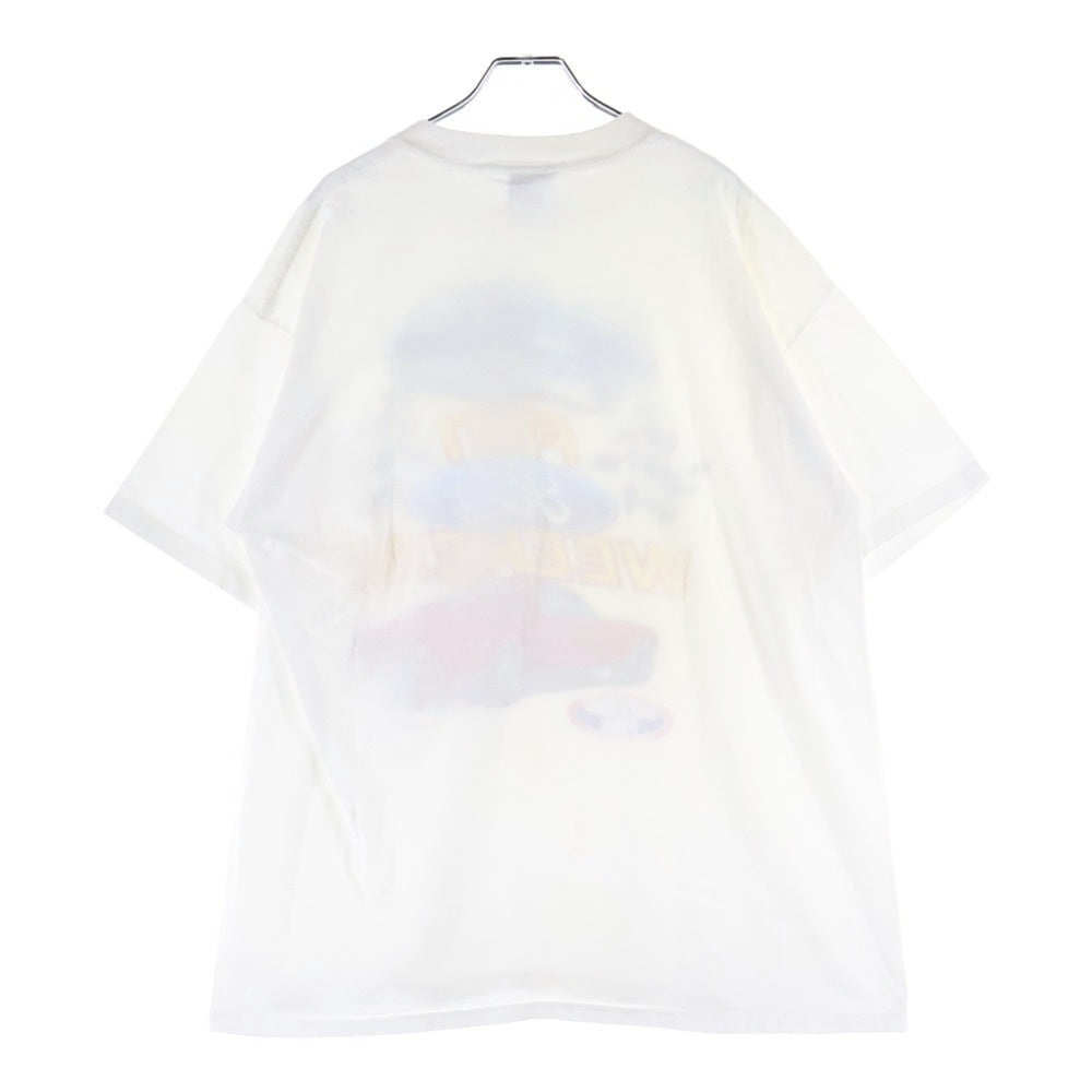 VINTAGE(ヴィンテージ) 90S VINTAGE FORD 2ND ANNUAL FUN WEEKEND INDIANAPOLIS RACEWAY PARK ヴィンテージ USA製 フォード 両面プリント クルーネック 半袖Tシャツ ホワイト
