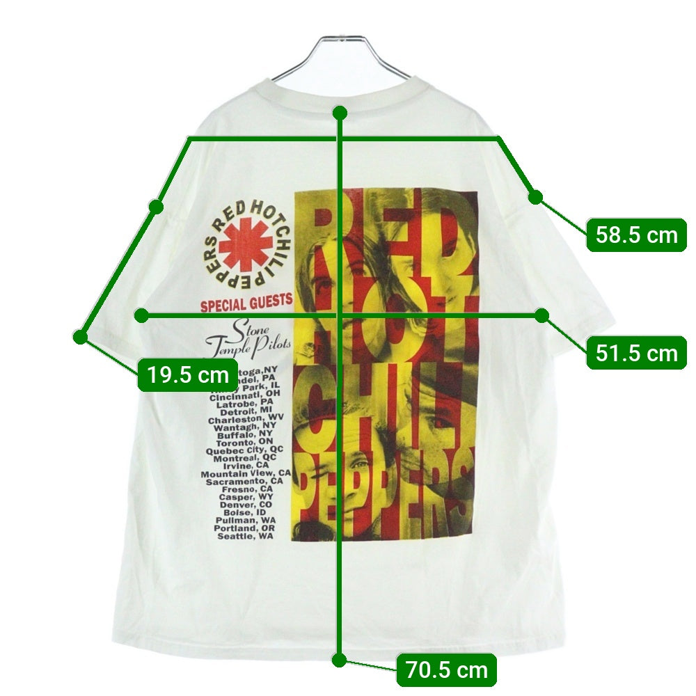 VINTAGE(ヴィンテージ) RED HOT CHILI PEPPERS CALIFORNICATION SPECIAL GUESTS STONE TEMPLE PILOTS BOOTLEG BASIC WEAR ハイチ製 レッドホットチリペッパーズ 半袖Tシャツ ブートレグ