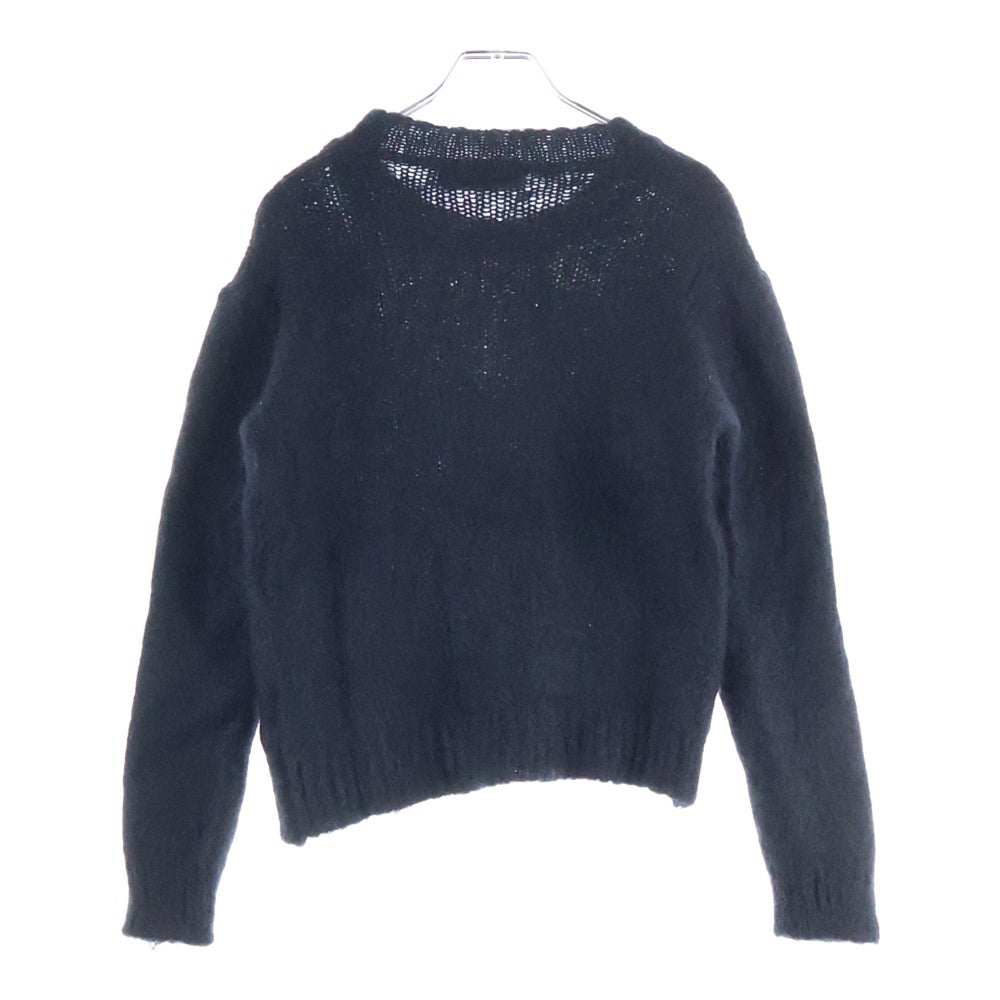 DSQUARED2(ディースクエアード) FUZZY CREWNECK KNIT ファージクルーネック ニット ロングスリーブセーター ブラック S74HA1363
