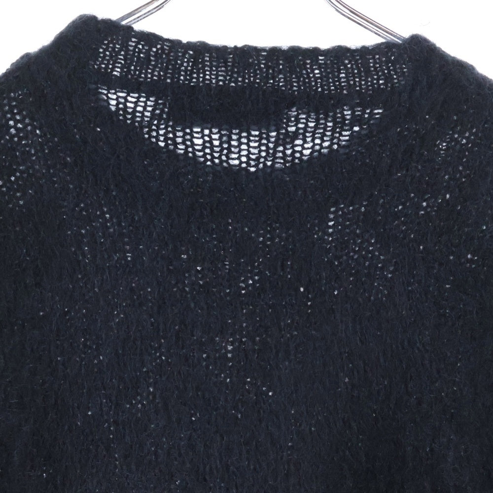 DSQUARED2(ディースクエアード) FUZZY CREWNECK KNIT ファージクルーネック ニット ロングスリーブセーター ブラック S74HA1363