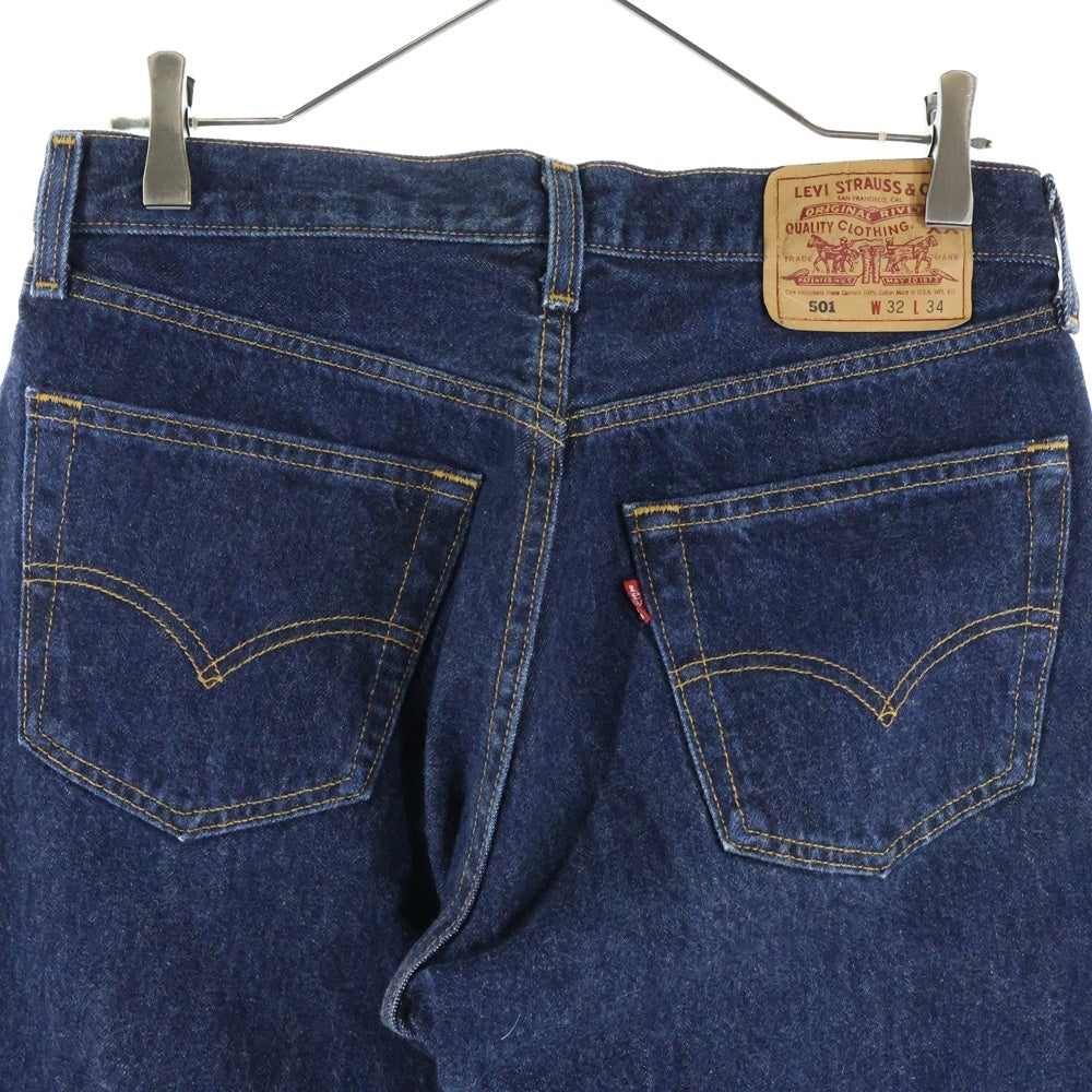 Levi's(リーバイス) 501 USA製 ボタンフライ リジッド デニムパンツ ジーンズ インディゴ 501-6215