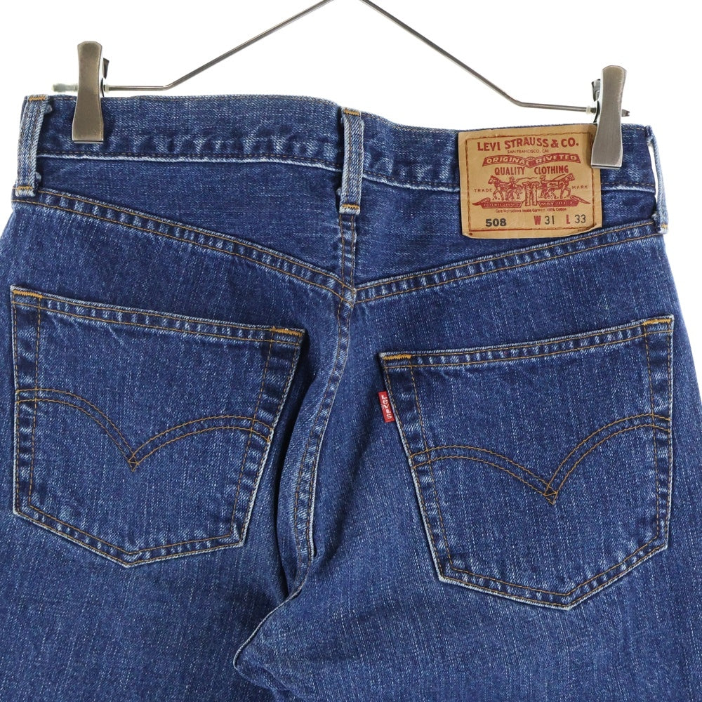 Levi's(リーバイス) 508 コットン ジップフライ ストレート デニムパンツ インディゴ 508-03