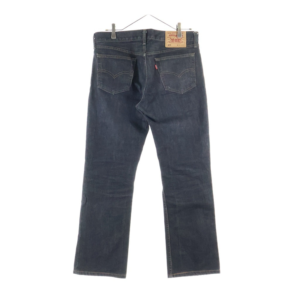 Levi's(リーバイス) 577 ローライズ ボタンフライ フレア デニムパンツ ブラック 577-09