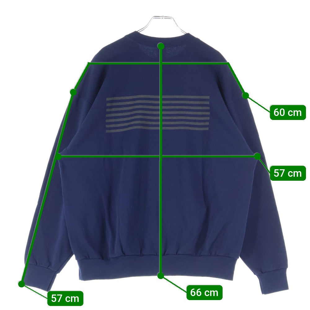 VINTAGE(ヴィンテージ) 00S COAST GUARD コーストガード フロントプリント クルーネック スウェット トレーナー ネイビー