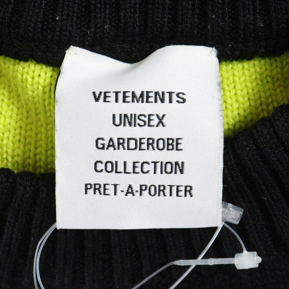 VETEMENTS(ヴェトモン) 22AW GIANT LOGO KNITTED SWEATER ジャイアント