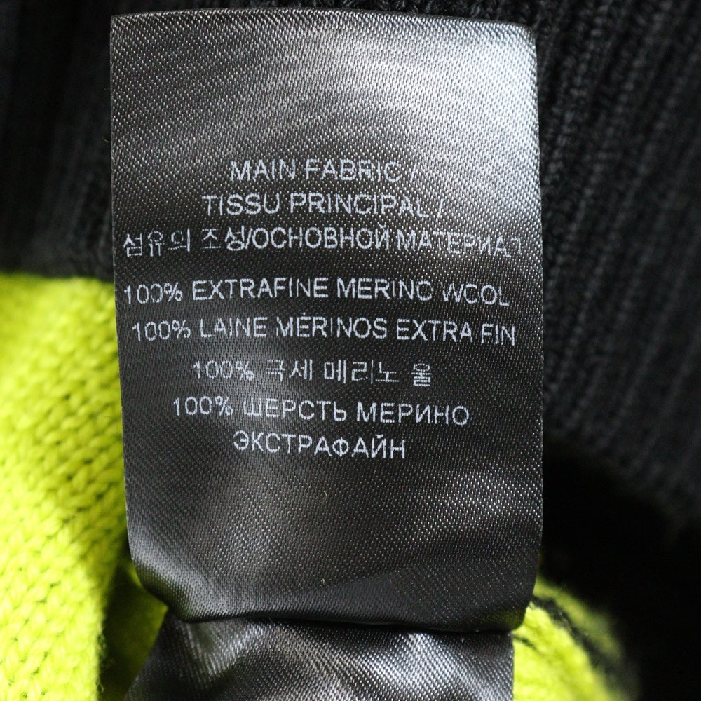 VETEMENTS(ヴェトモン) 22AW GIANT LOGO KNITTED SWEATER ジャイアントロゴ ニットスウェット セーター イエロー/ブラック UA53KN200Y