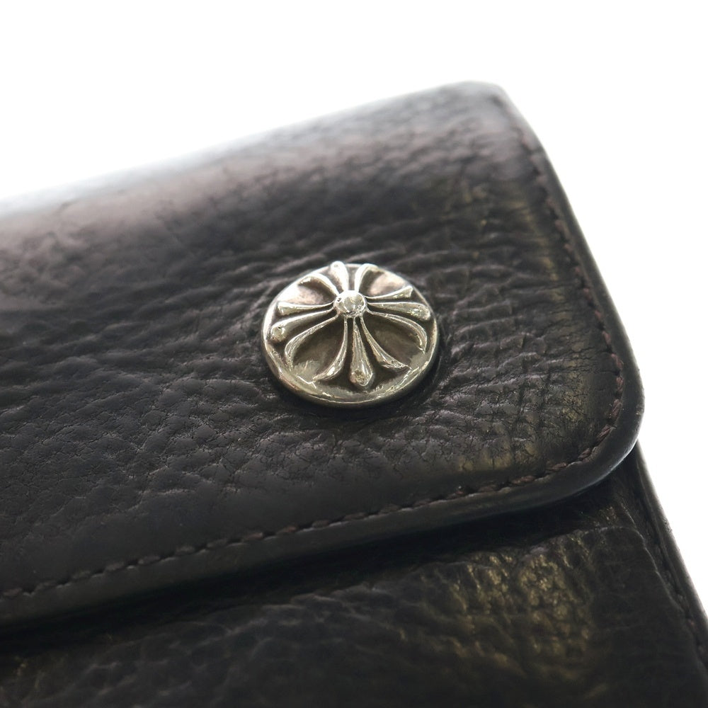 CHROME HEARTS(クロムハーツ) WAVE ウェーブ レザーウォレット 財布 ブラック BCA374
