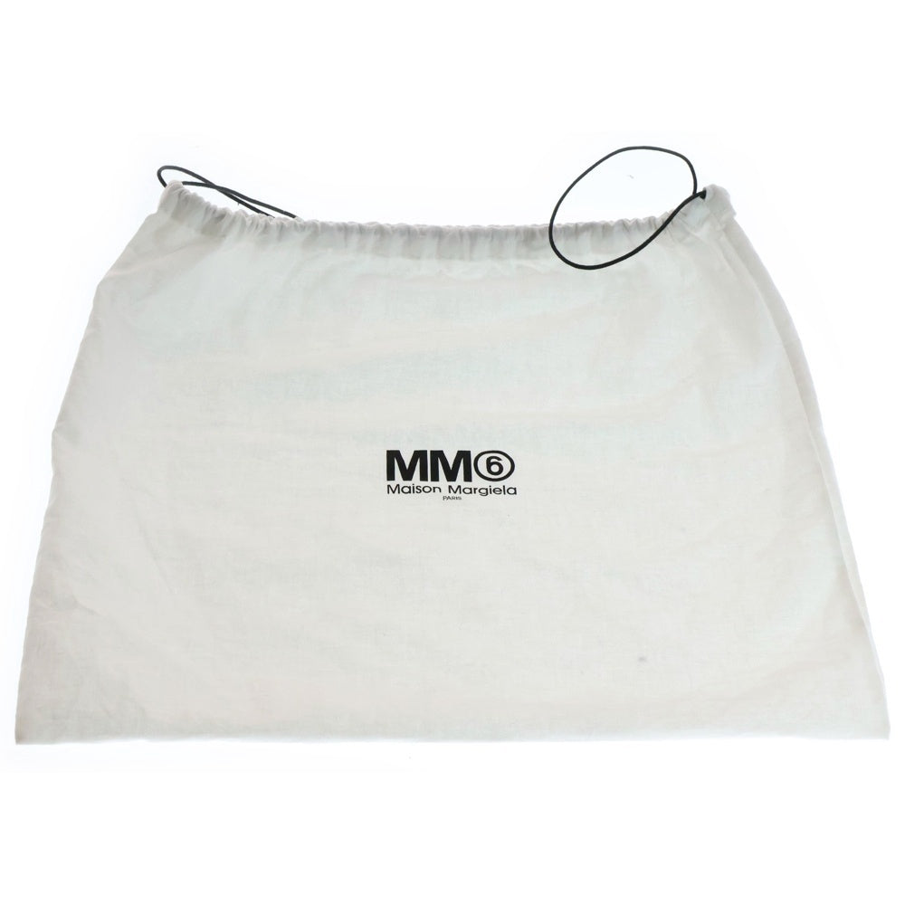 MM6 Maison Margiela(エムエムシックスメゾンマルジェラ) HANDBAG LEATHER BLUE レザースクエア ハンドバッグ ブルー SB6WD0011 レディース