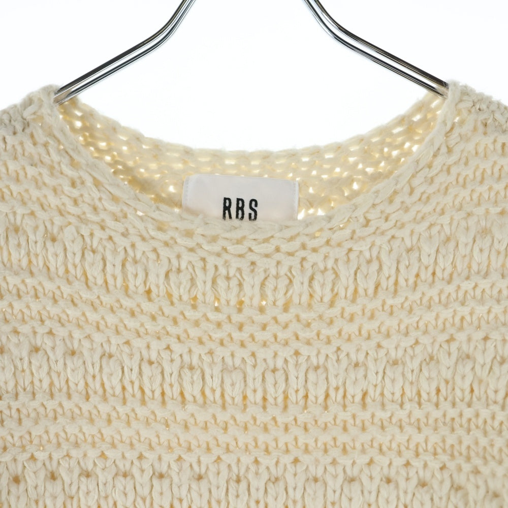 BEAMS(ビームス) ローゲージ ダメージ 長袖ニット レディース ベージュ 63-15-0410-126