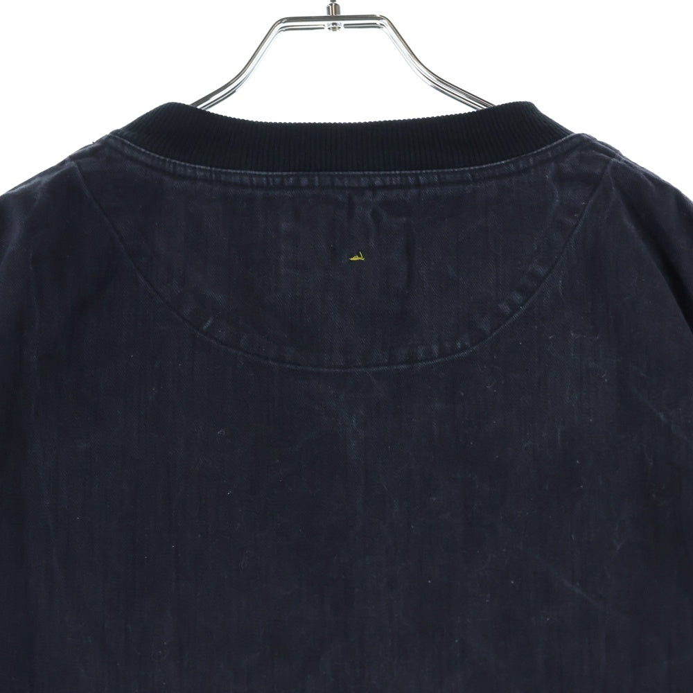 MARGARET HOWELL(マーガレットハウエル) コットン クルーネック 長袖Tシャツ カットソー ブラック