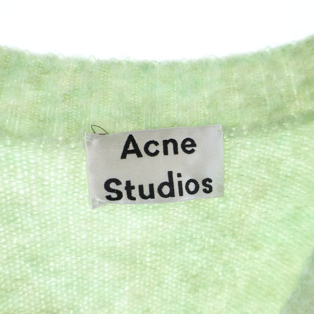 Acne Studios(アクネ ストゥディオズ) Asymmetric-hem Sweater アシンメトリックヘム ニットスウェット セーター グリーン FN-WN-KNIT000183