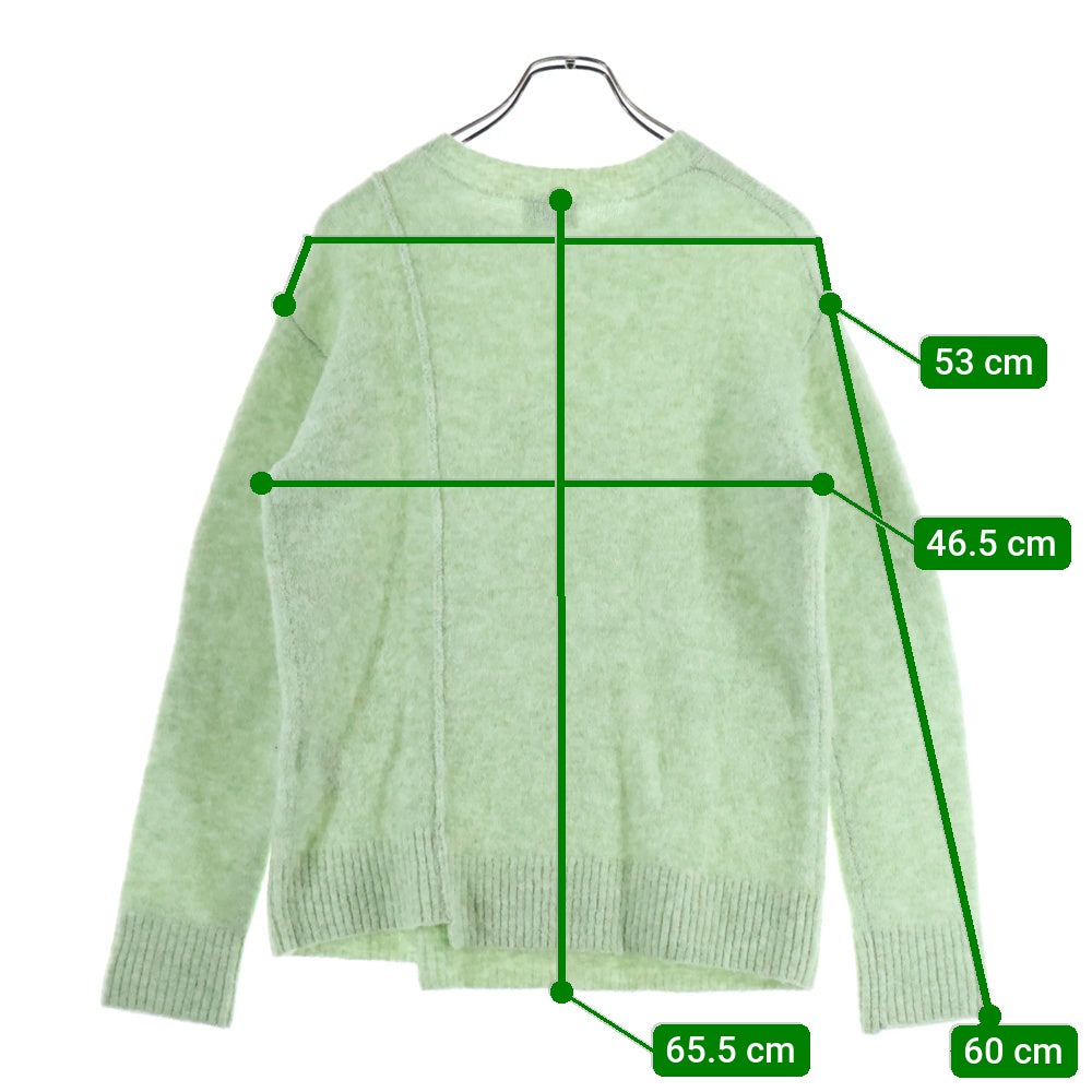 Acne Studios(アクネ ストゥディオズ) Asymmetric-hem Sweater アシンメトリックヘム ニットスウェット セーター グリーン FN-WN-KNIT000183
