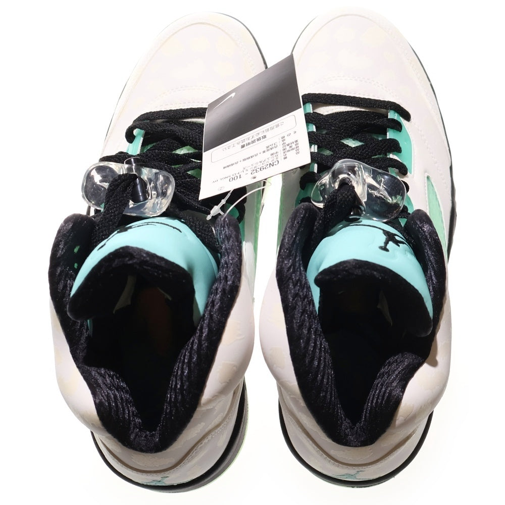 NIKE(ナイキ) AIR JORDAN 5 ISLAND GREEN エアジョーダン アイランドグリーン ハイカットスニーカー ホワイト/ブルー US9/27cm CN2932-100