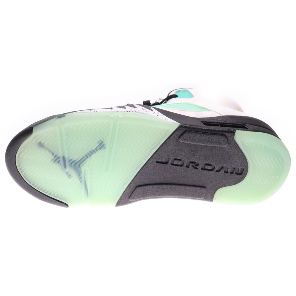 NIKE(ナイキ) AIR JORDAN 5 ISLAND GREEN エアジョーダン アイランドグリーン ハイカットスニーカー ホワイト/ブルー US9/27cm CN2932-100