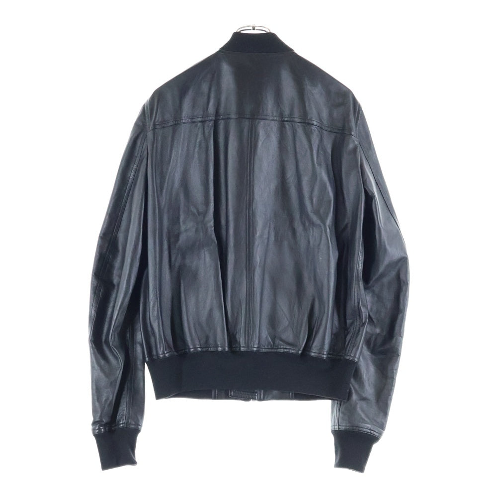 Rick Owens(リックオウエンス) 22AW ラムスキン レザー ボンバージャケット ブルゾン ブラック RU02B2786-LLP