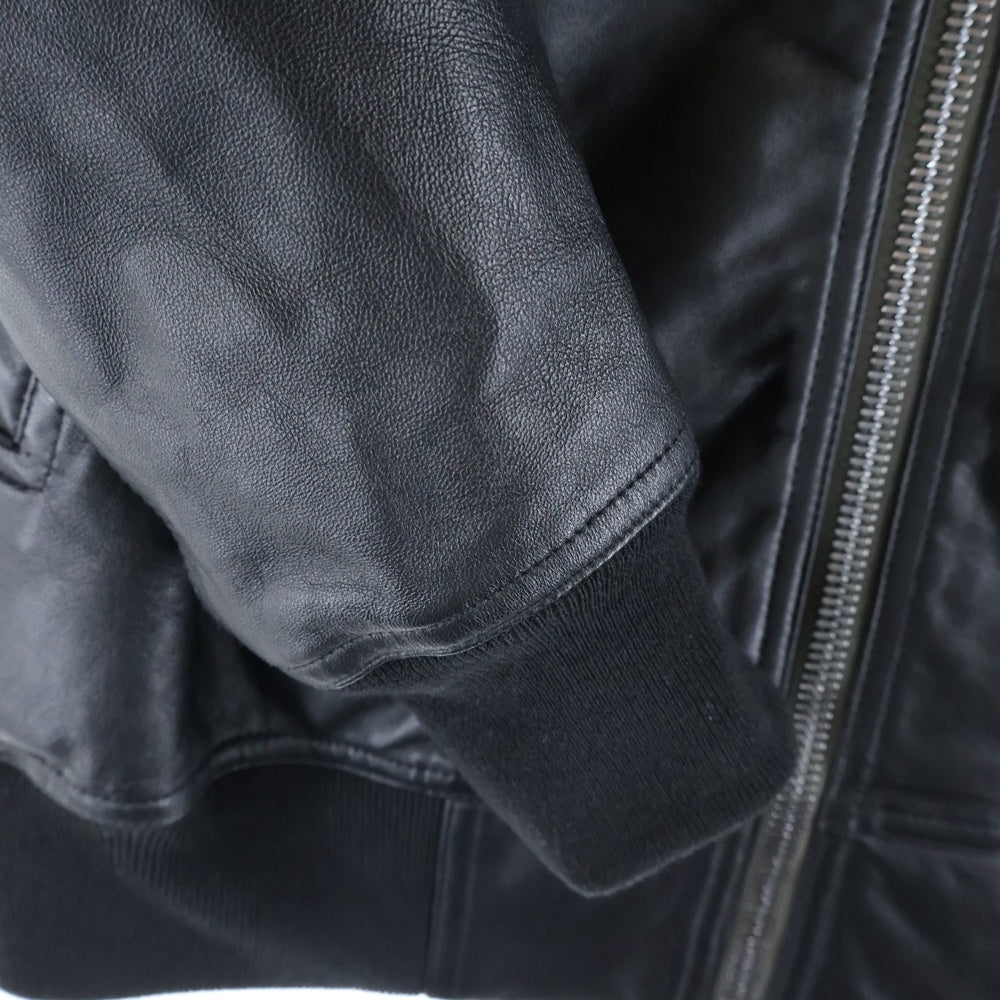 Rick Owens(リックオウエンス) 22AW ラムスキン レザー ボンバー