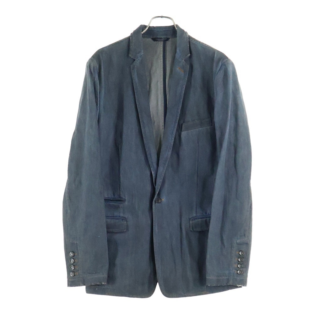 DOLCE & GABBANA(ドルチェアンドガッバーナ) ヴィンテージ加工 ノッチドラペル 1B シングルテーラードデニムジャケット インディゴ DJ-G2AS6D
