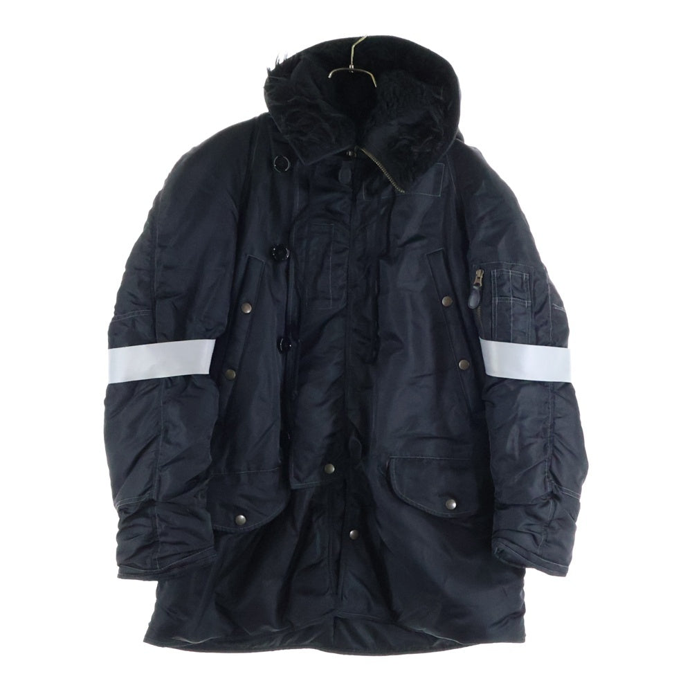 MM6 Maison Margiela(エムエムシックスメゾンマルジェラ) 22AW SPORTS BOMBER JACKET マルチポケット スポーツ フーデッド ボンバージャケット ブラック S62AN0077 S53984