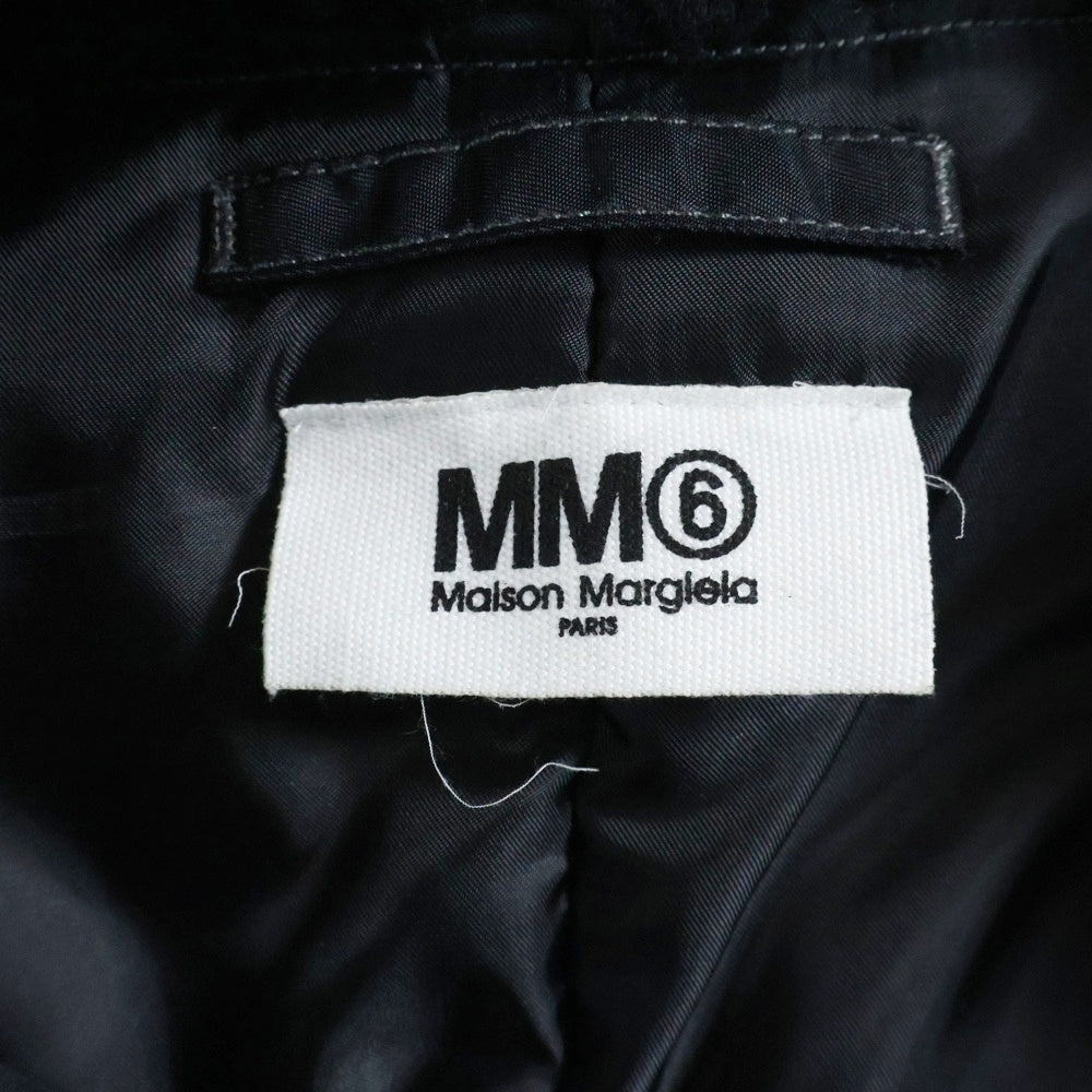MM6 Maison Margiela(エムエムシックスメゾンマルジェラ) 22AW SPORTS BOMBER JACKET マルチポケット スポーツ フーデッド ボンバージャケット ブラック S62AN0077 S53984