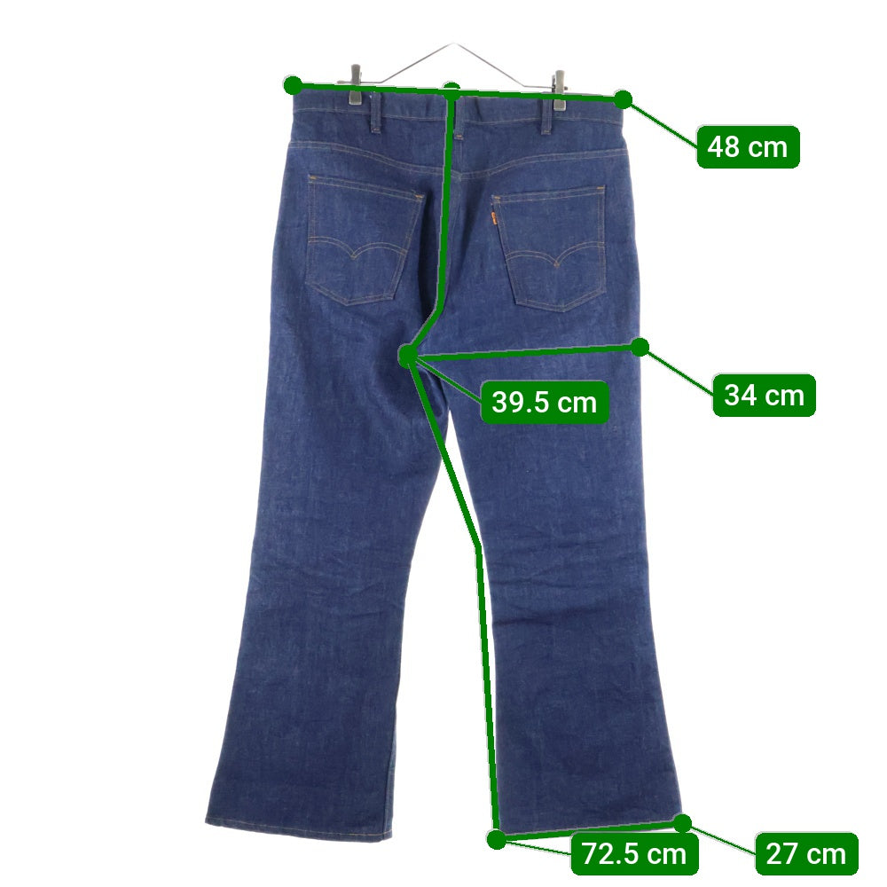 Levi's(リーバイス) 70S-80S VINTAGE 646-0217 ボタン裏8 オレンジタブ ベルボトム フレア ヴィンテージデニムパンツ インディゴ