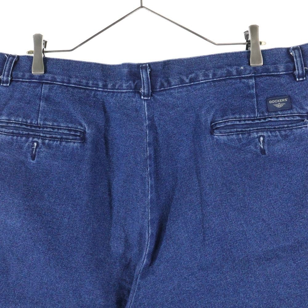 DOCKERS(ドッカーズ) タック入り デニムショーツ ハーフパンツ インディゴ