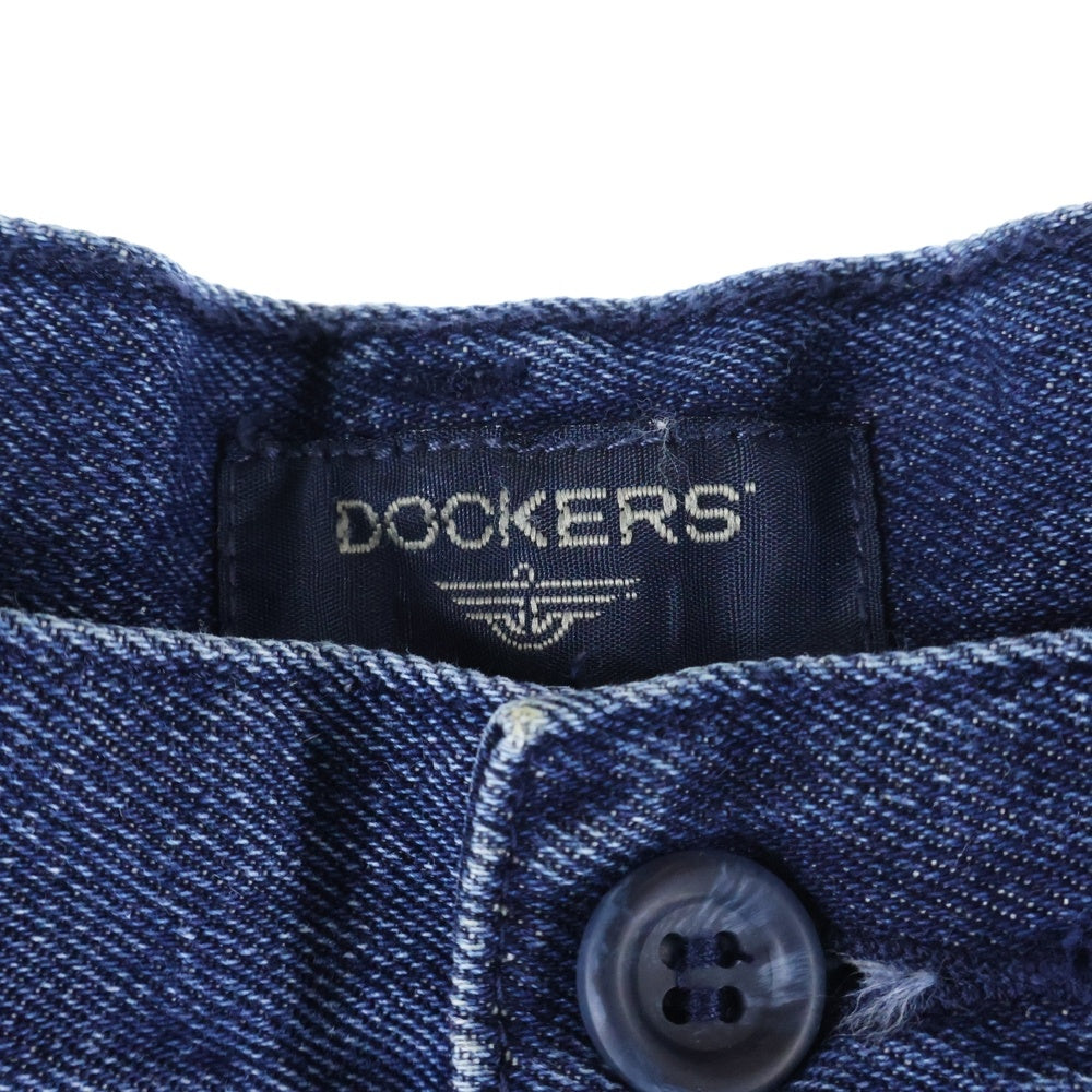 DOCKERS(ドッカーズ) タック入り デニムショーツ ハーフパンツ インディゴ