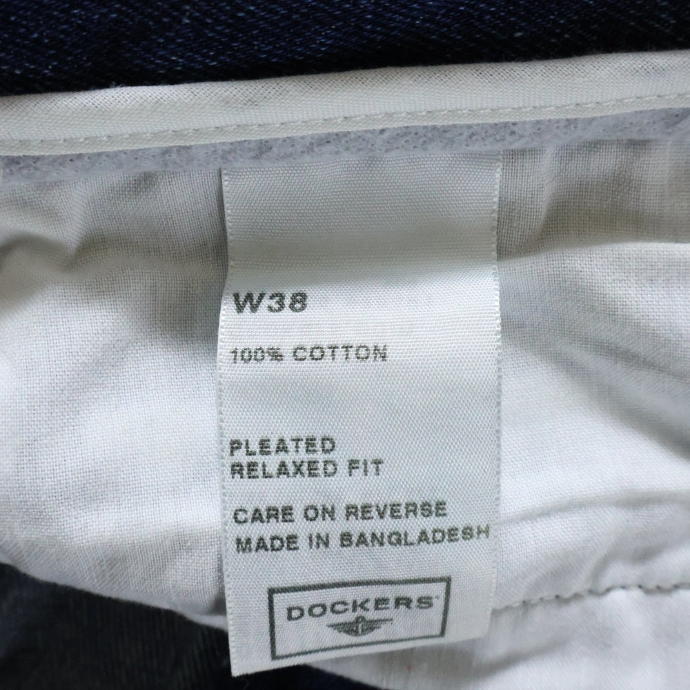 DOCKERS(ドッカーズ) タック入り デニムショーツ ハーフパンツ インディゴ